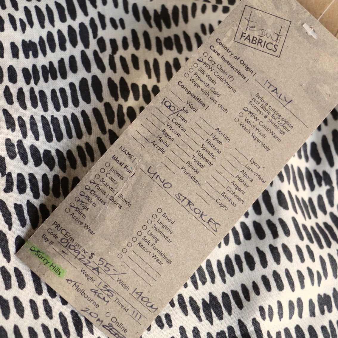 Lino Strokes Printed Linen - Image 5