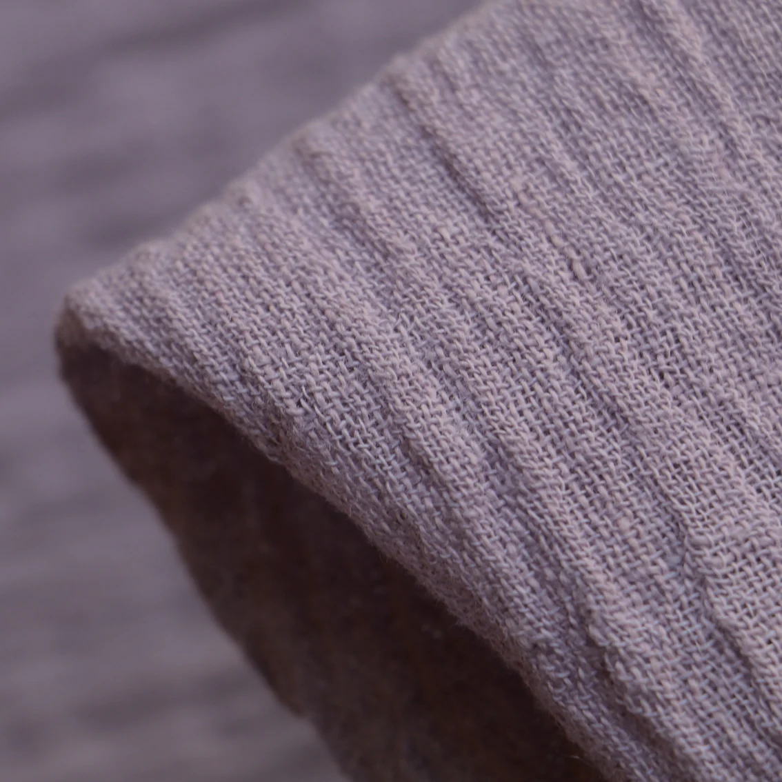 Lisbon Lavender Crinkle Linen