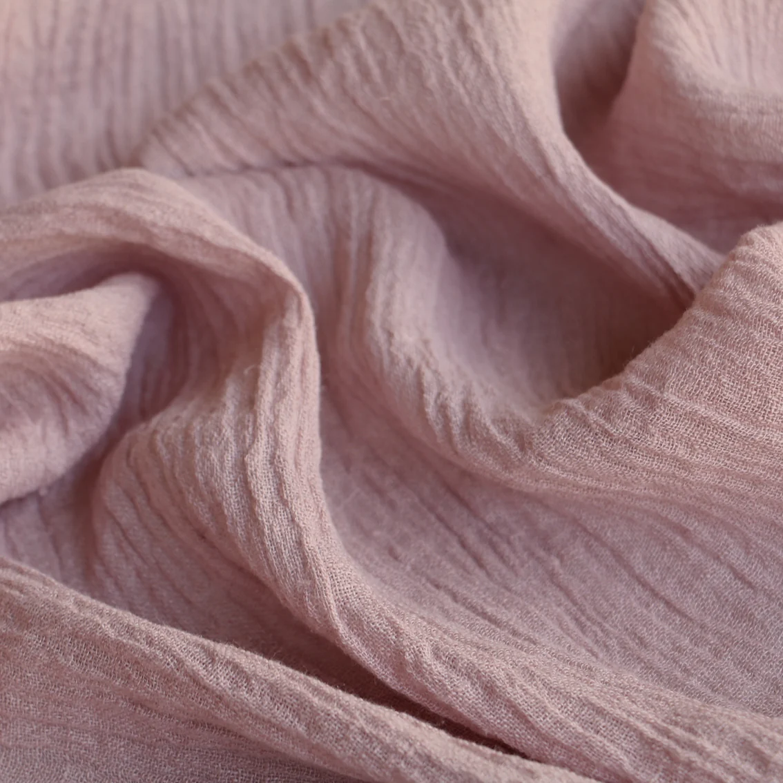 Lisbon Salmon Crinkle Linen - Image 2