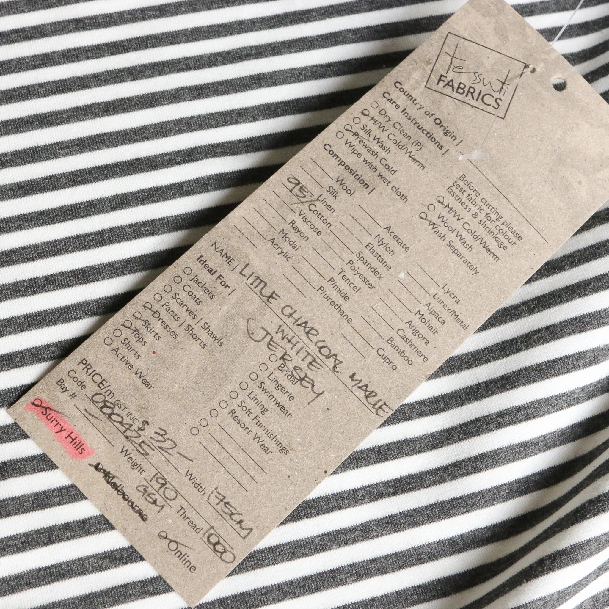 Little Charcoal Marl White Jersey - Image 4