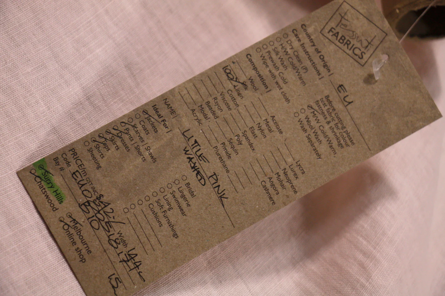 Little Pink Washed Linen - Image 3