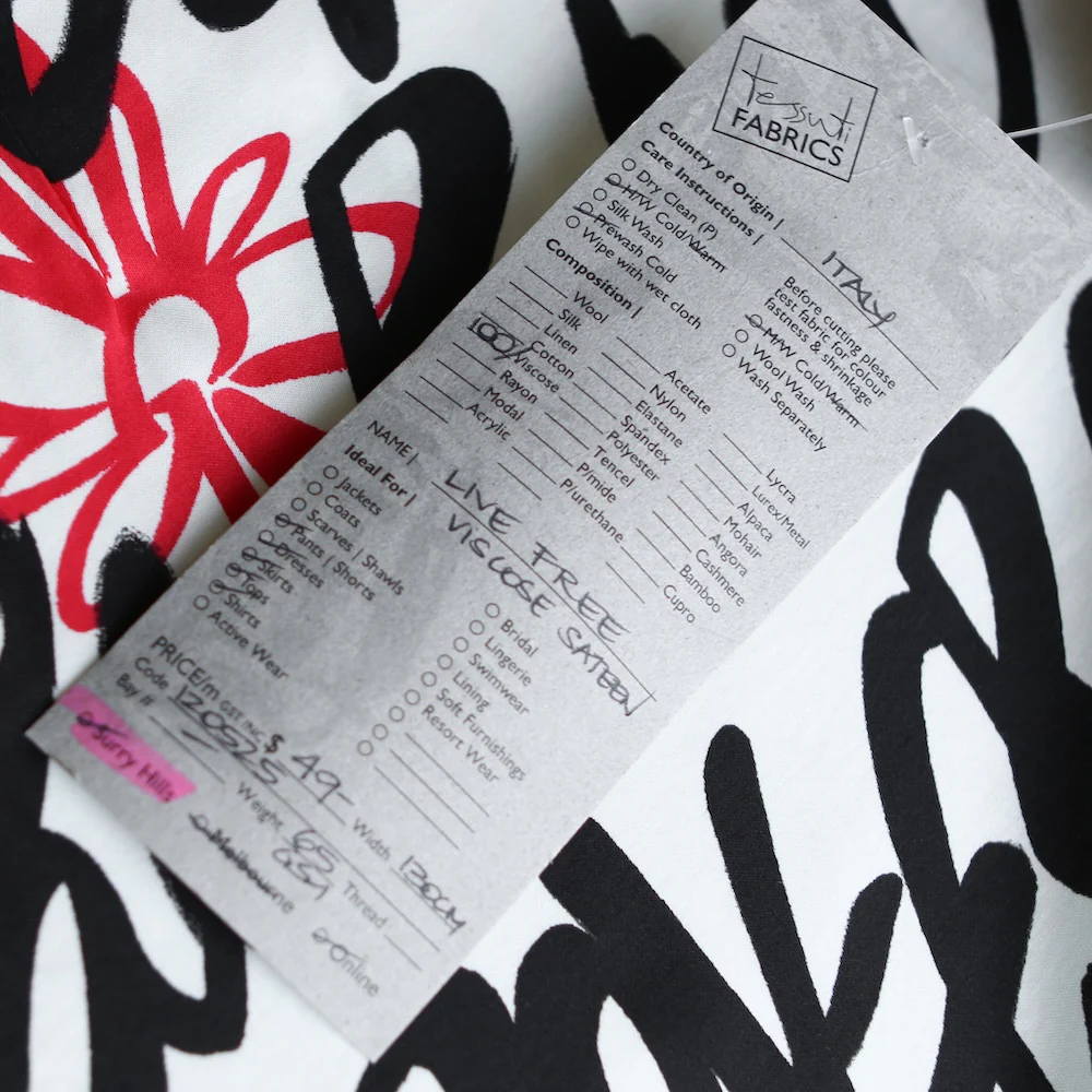 Live Free Viscose Sateen - Image 5