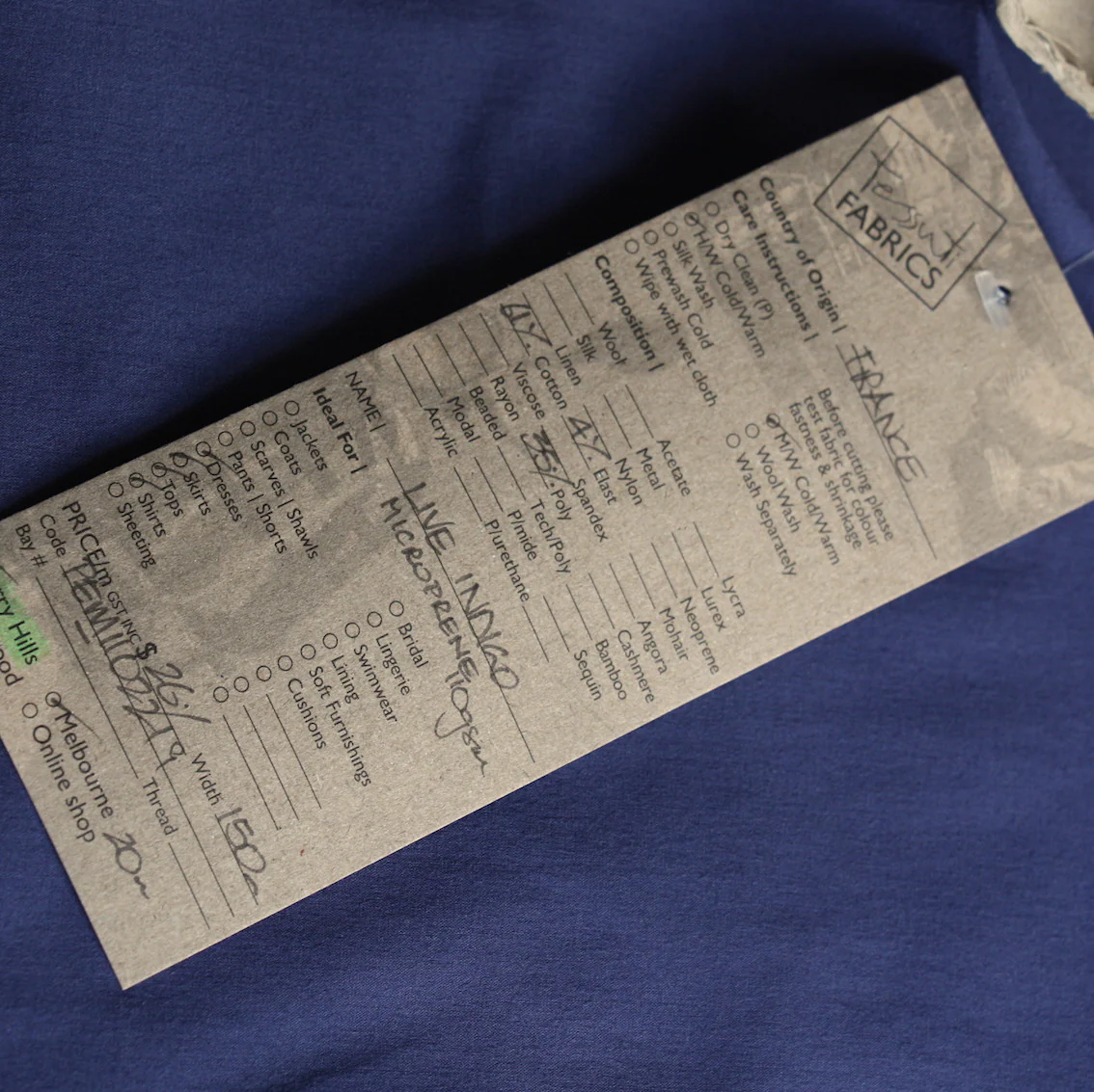Live Indigo Microprene - Image 3