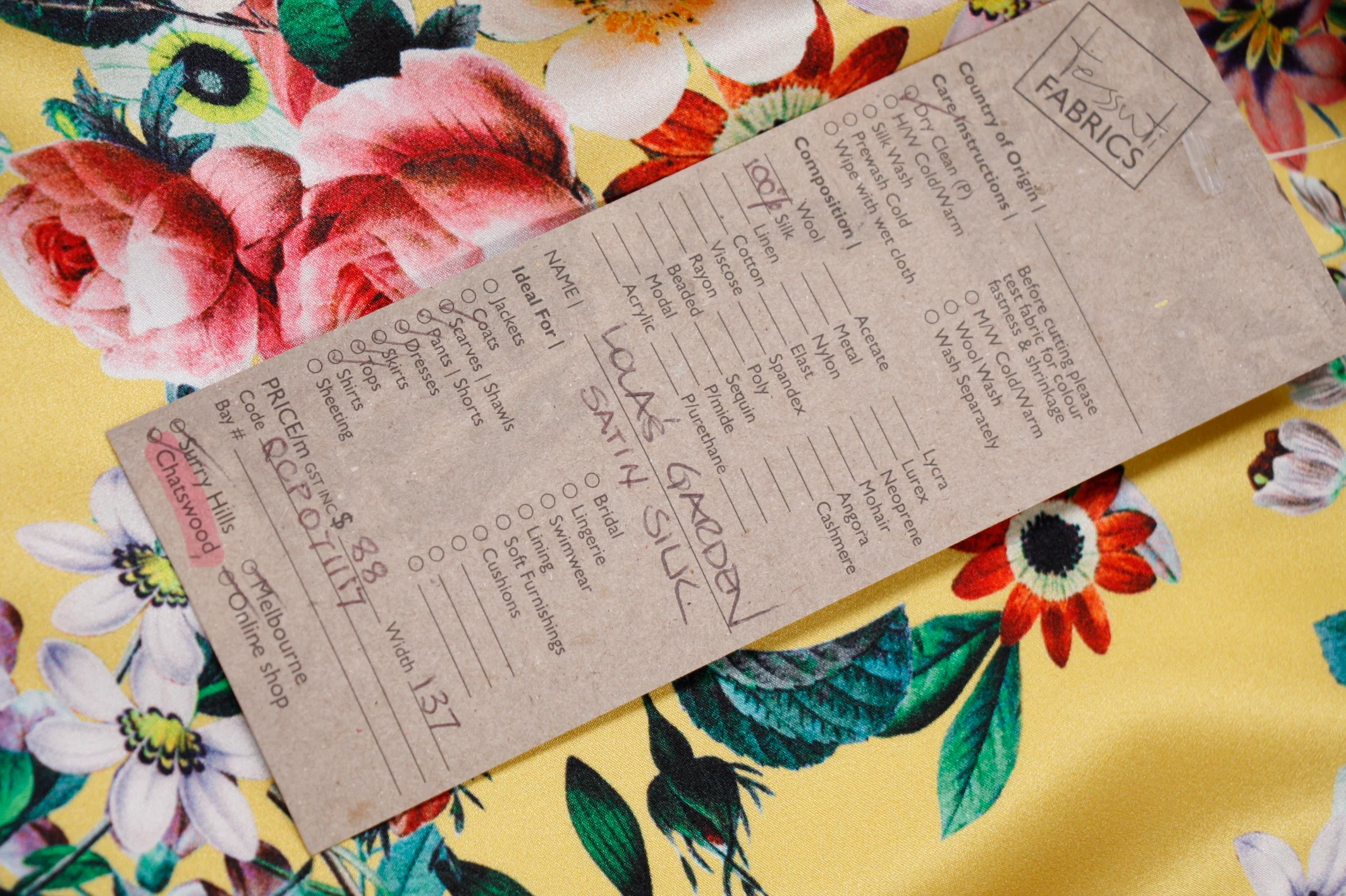 Lola's Garden - Silk Satin - Image 5