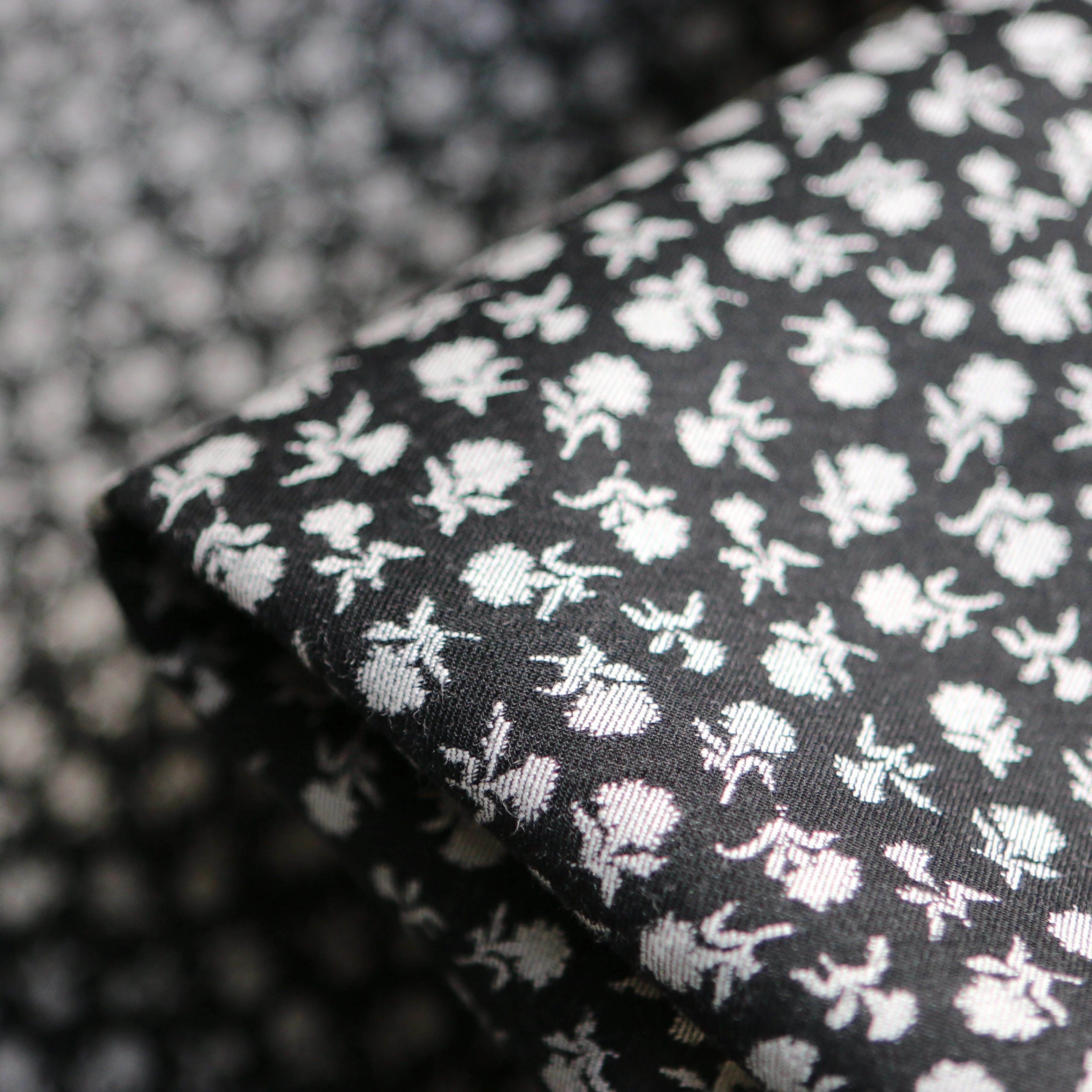 Lolita Denim - Black Jacquard (Fused)