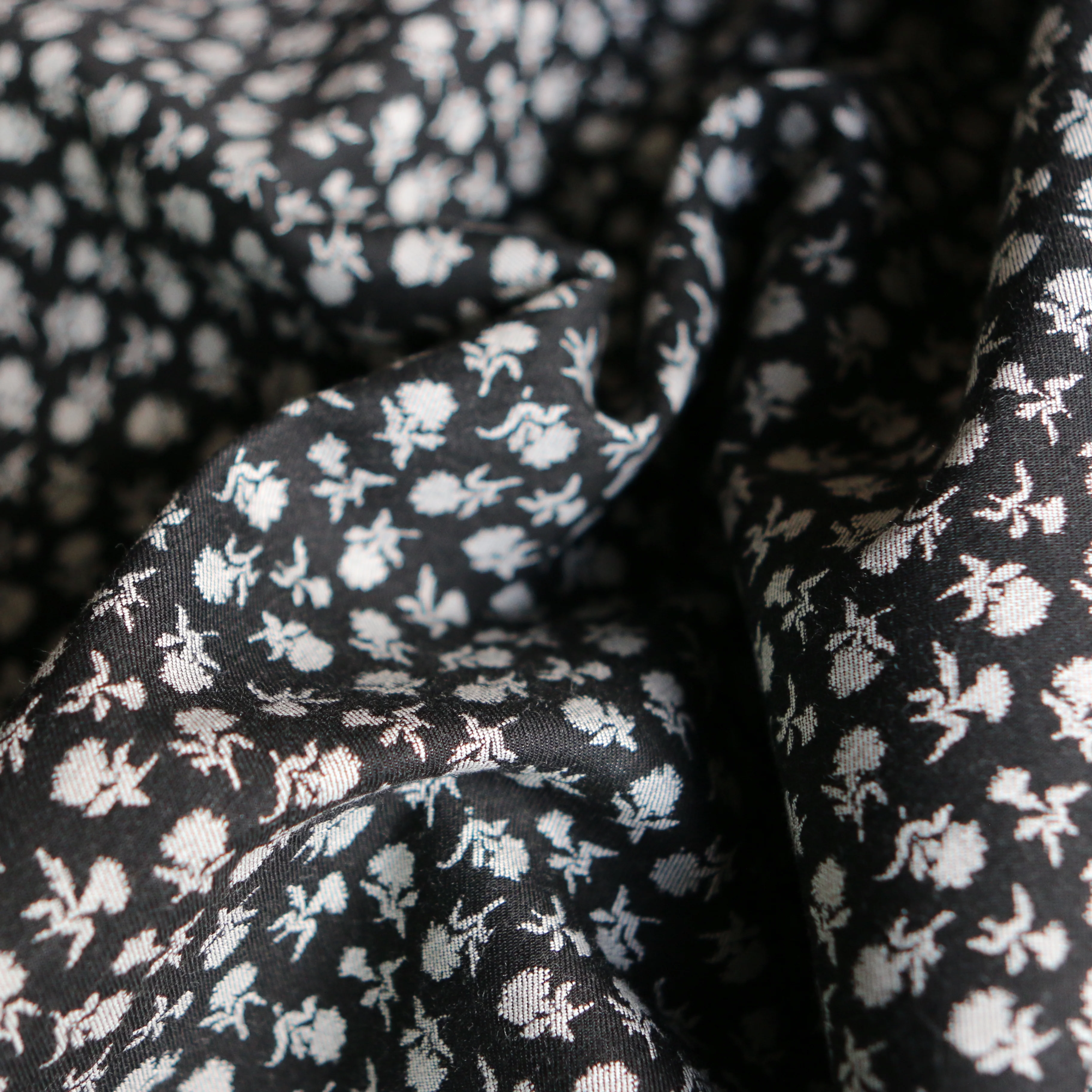 Lolita Denim - Black Jacquard (Fused) - Image 2