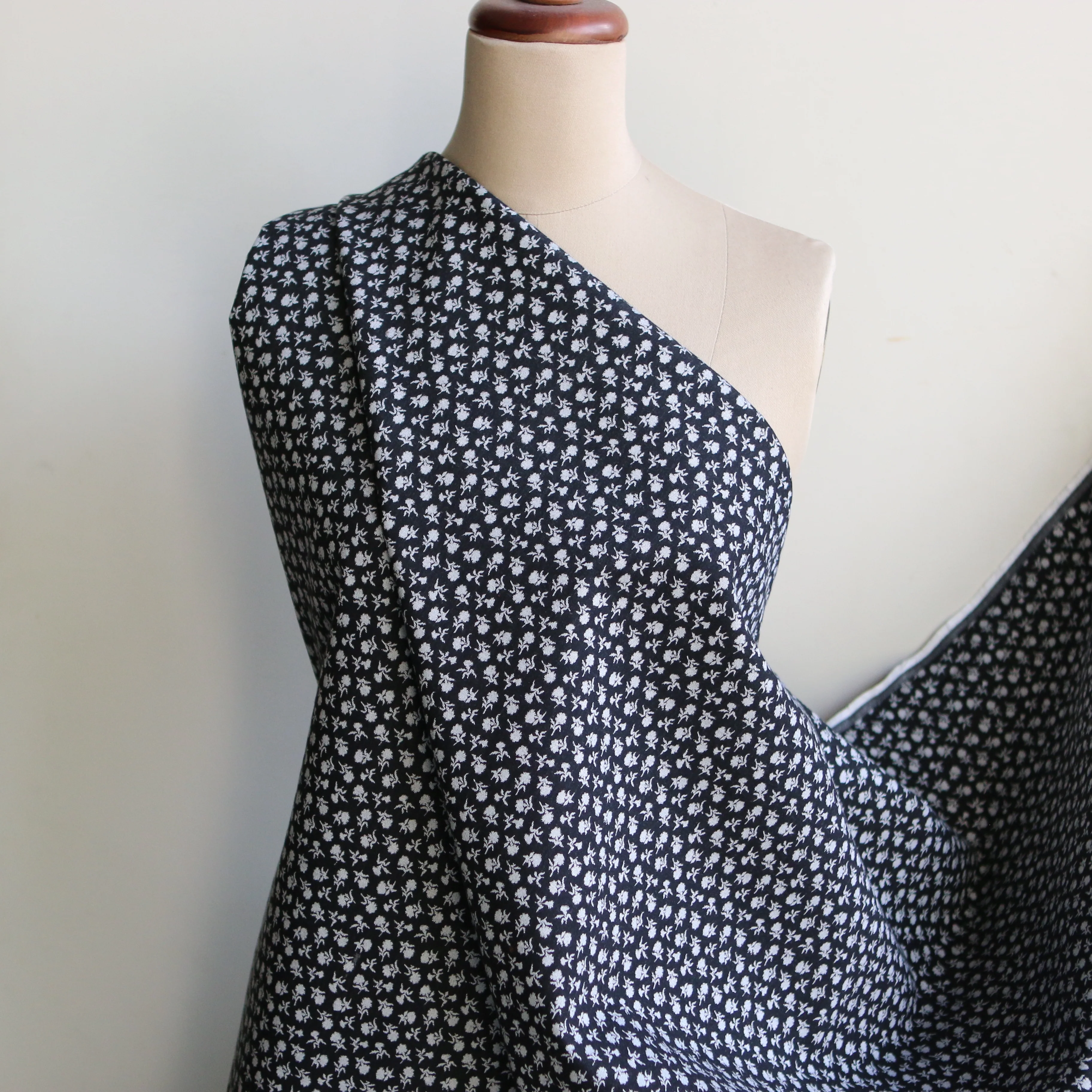 Lolita Denim - Black Jacquard (Fused) - Image 6