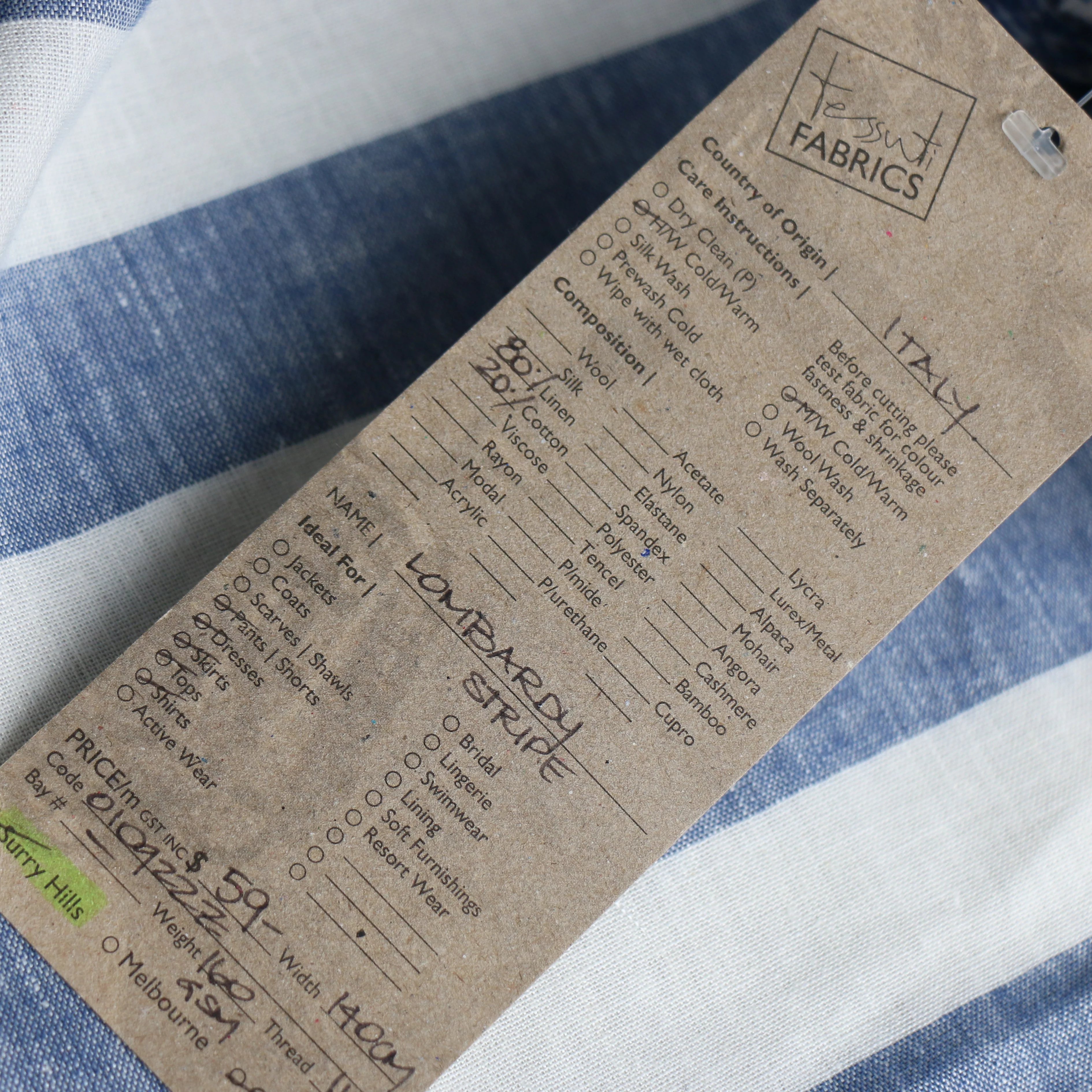 Lombardy Stripe Linen/Cotton - Image 4