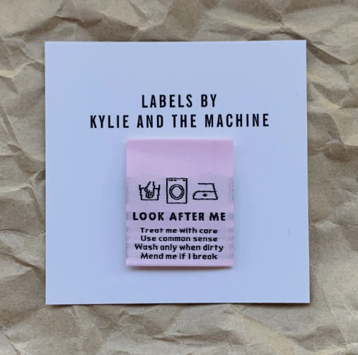 "LOOK AFTER ME" - woven sewing labels 8 Pack - Image 5