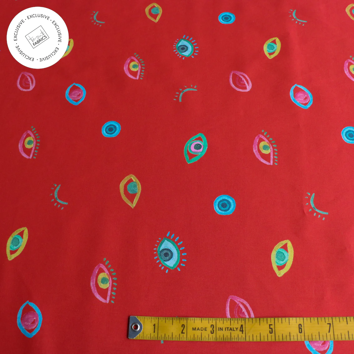 Looking At You Chilli Cotton Poplin - Image 3