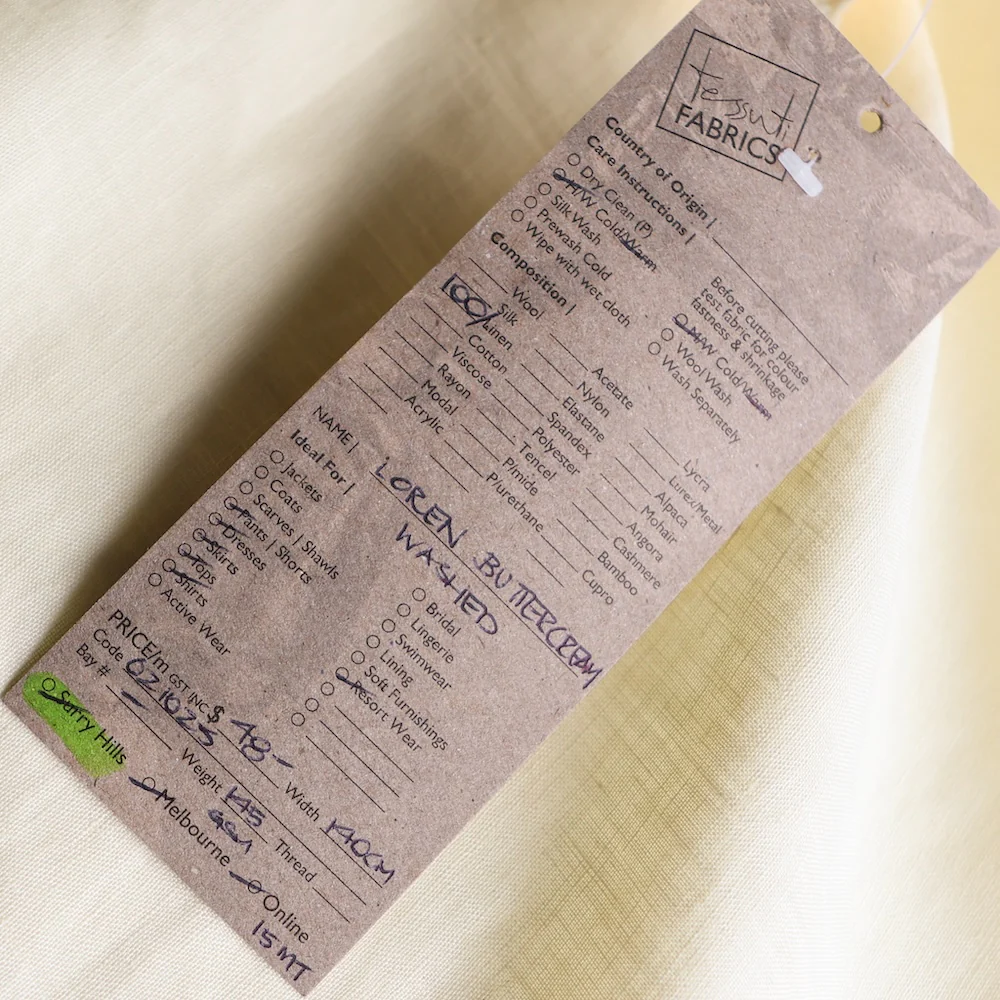 Loren Buttercream Linen - Image 3