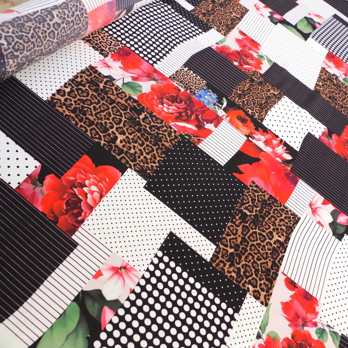 Loren Patchwork Silk Crepe De Chine - Image 5