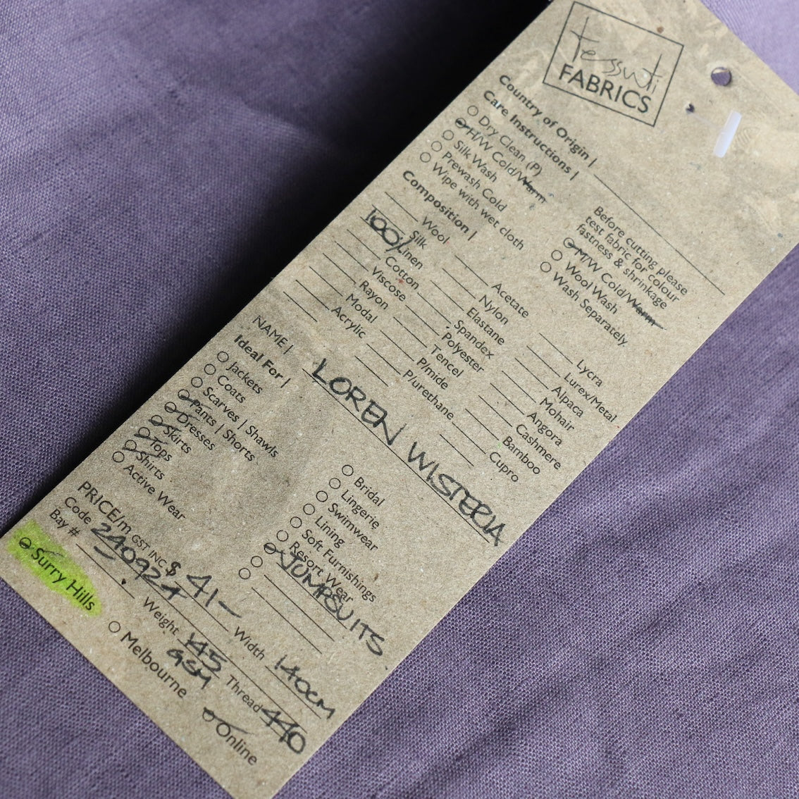 Loren Wisteria Linen - Image 3