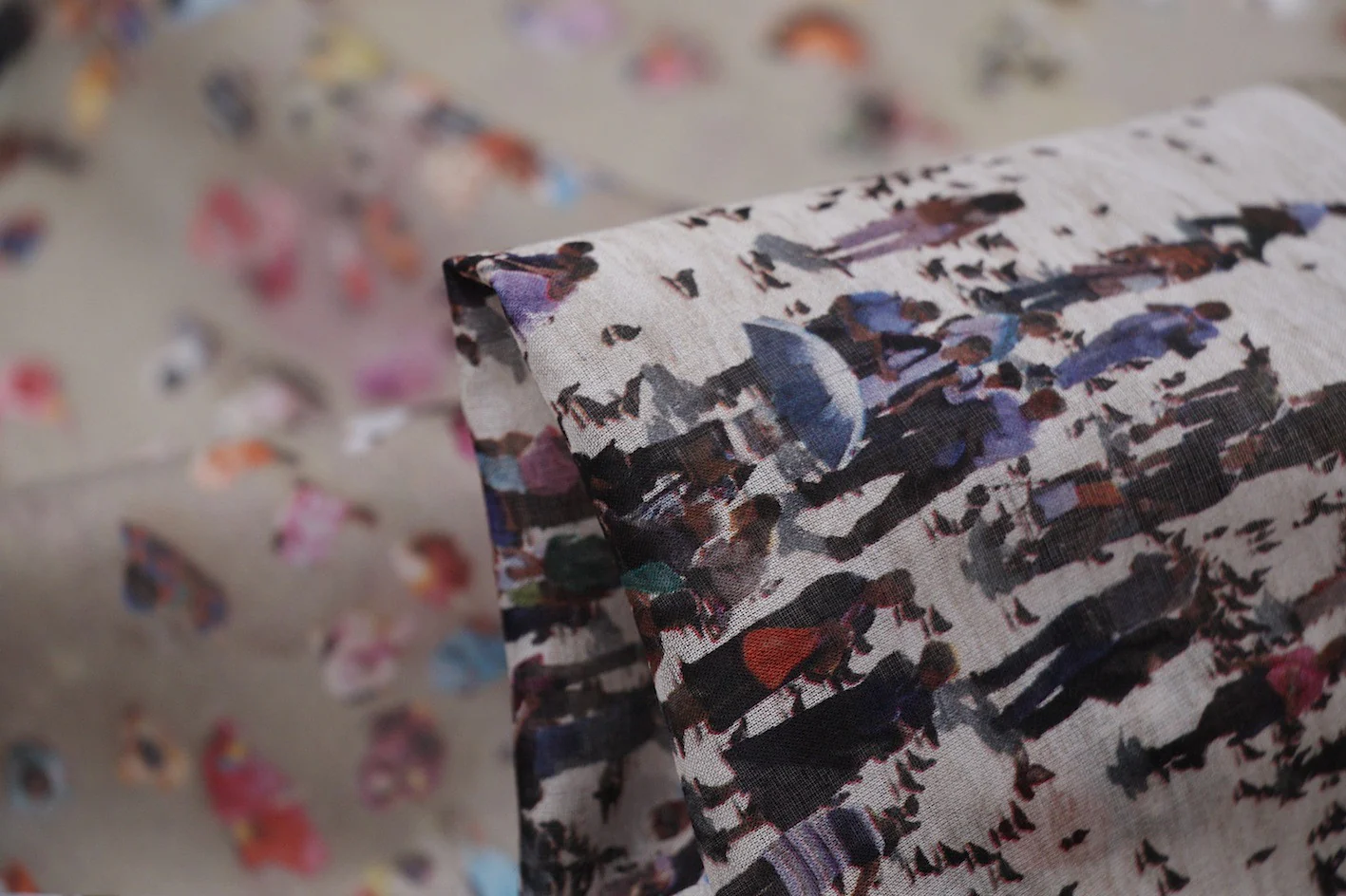 Lost In The Crowd - Panel Fabric