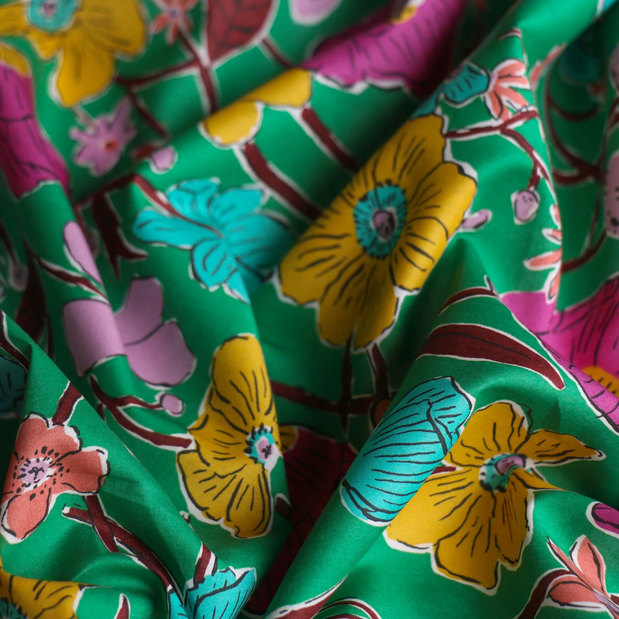 Louie's Meadow Green - Liberty Tana Lawn™ - Image 2