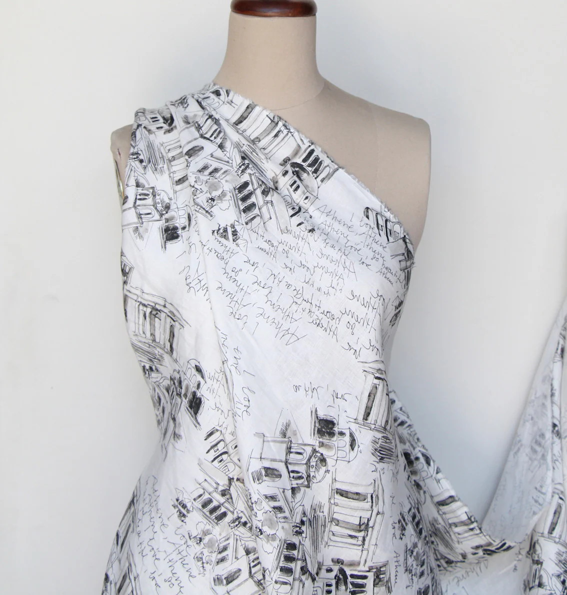 Love Athens Printed Linen - Image 5