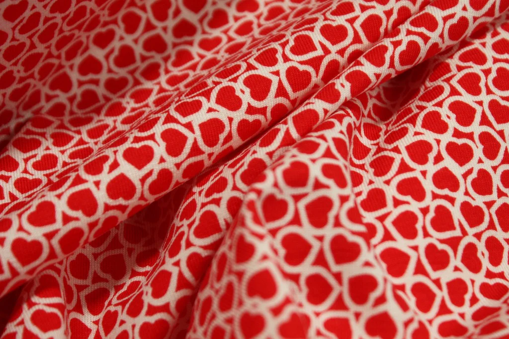 Love Hearts - Stretch Jersey