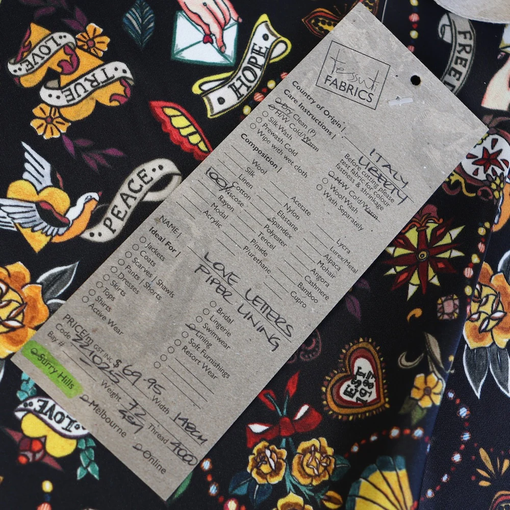 Love Letters - Liberty Fabrics - Piper Lining - Image 4