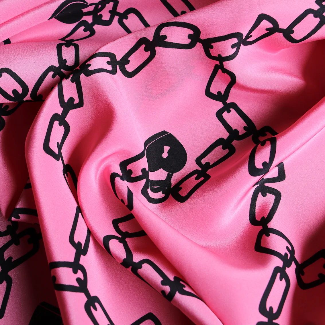 Love Locks Rosa - Silk Crepe De Chine - Image 2