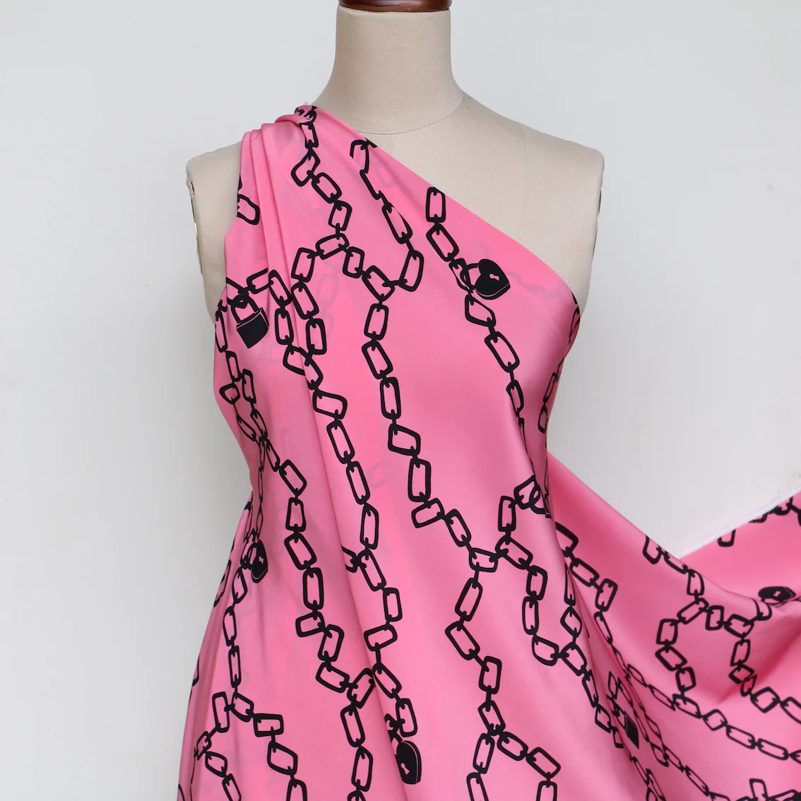 Love Locks Rosa - Silk Crepe De Chine - Image 6