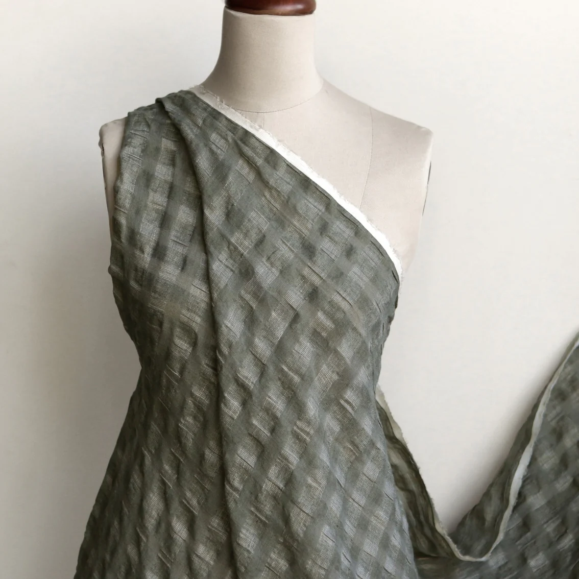 Lucia Check Khaki - Image 4