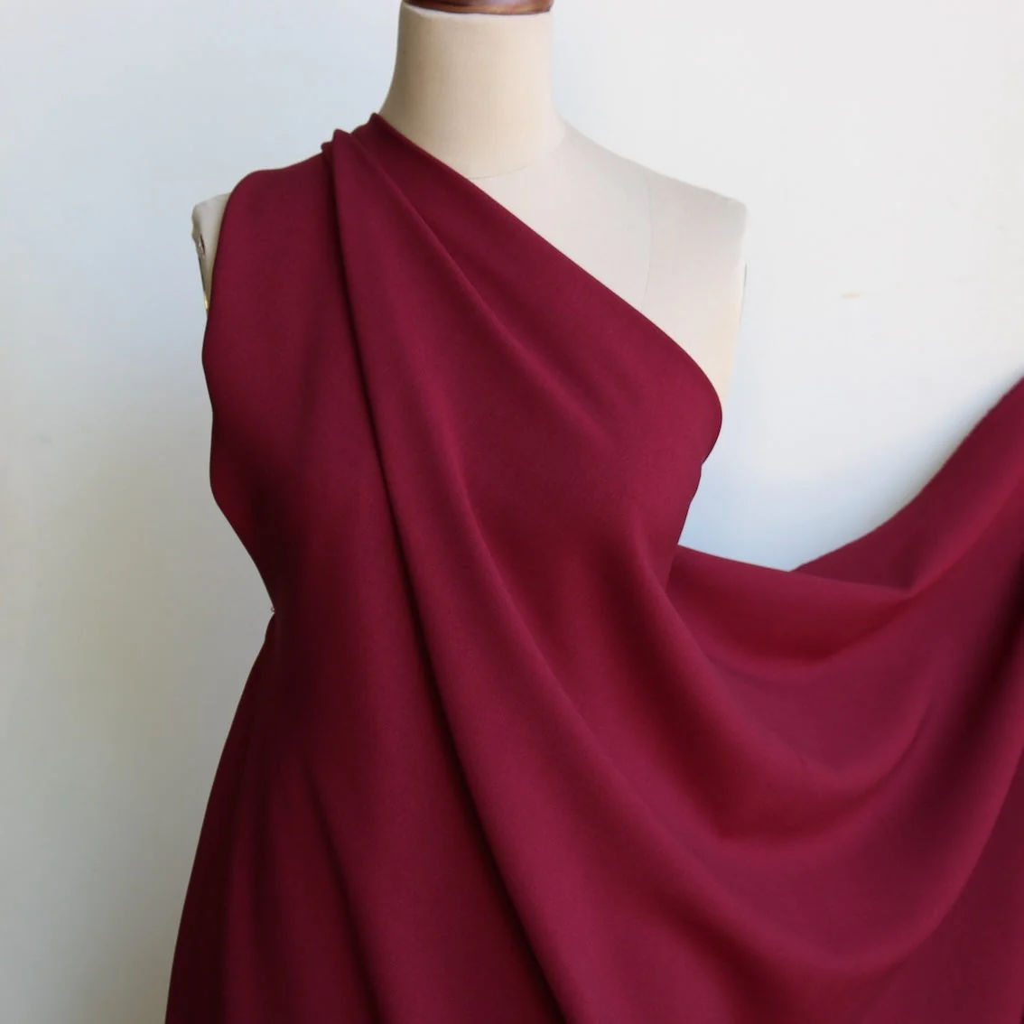 Lucia Claret Satin Backed Wool/Acetate/Viscose - Image 5