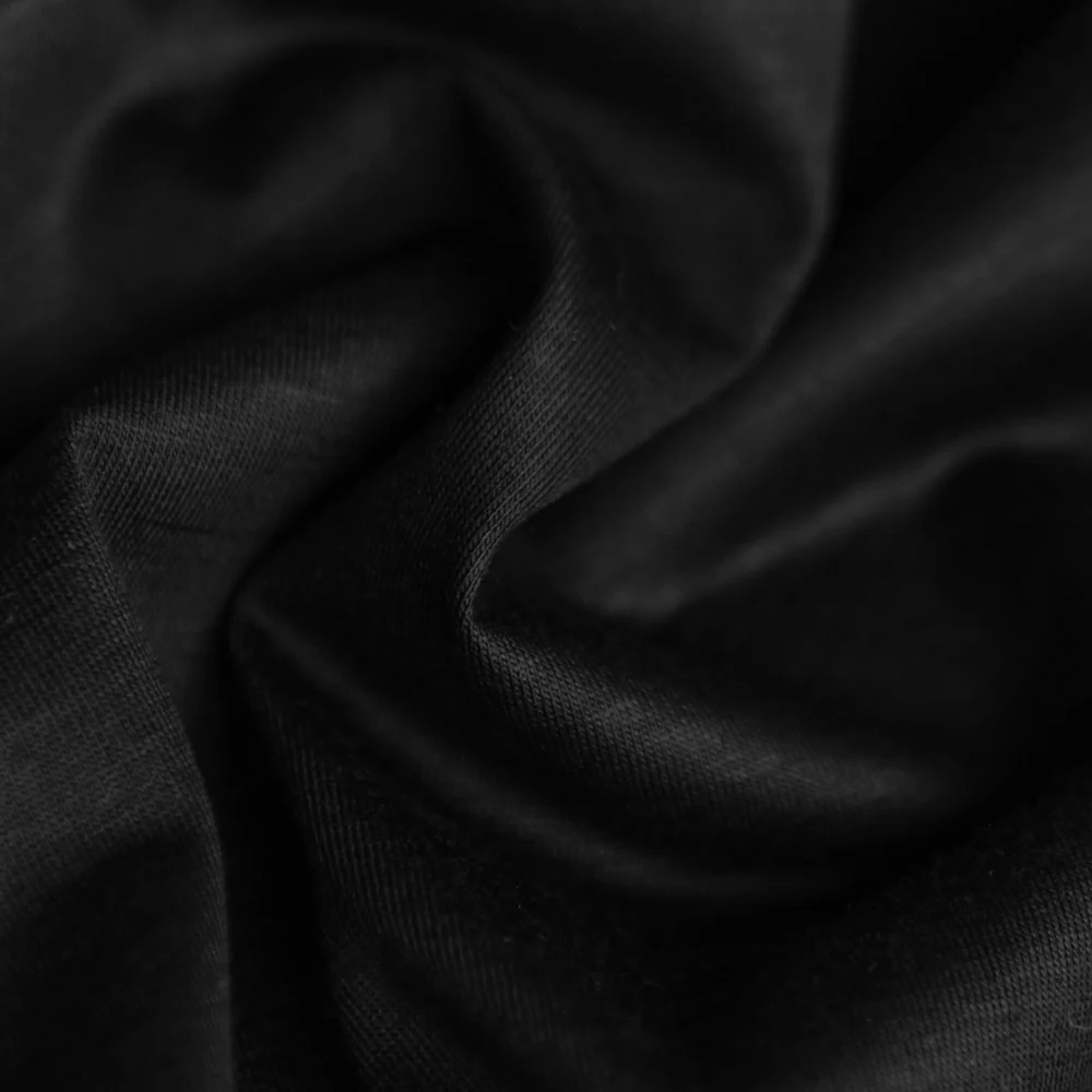 Luisa Black Jersey Wool - Image 2