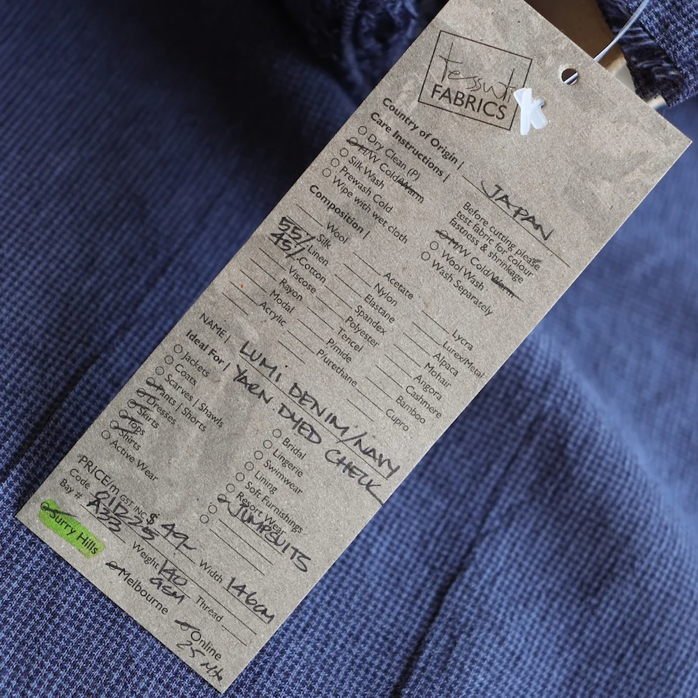 Lumi Denim/Navy Yarn Dyed Check - Image 3