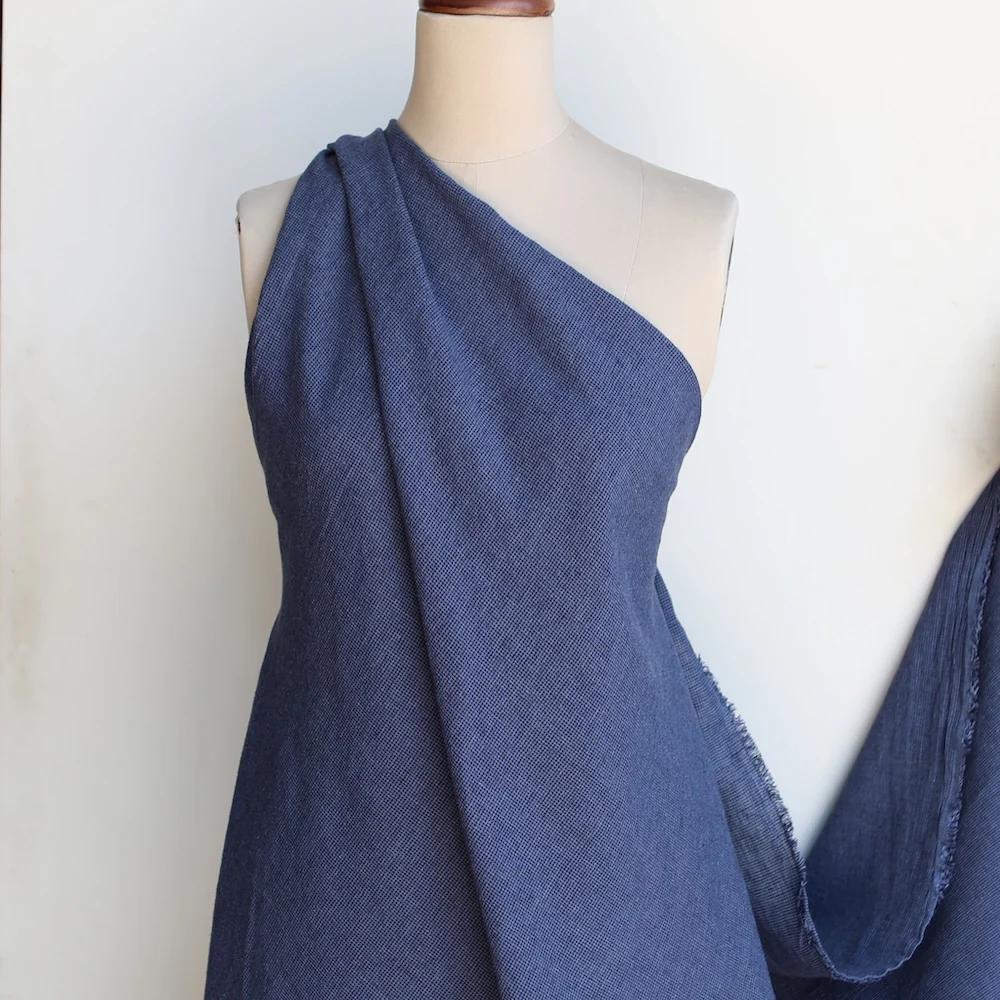 Lumi Denim/Navy Yarn Dyed Check - Image 4