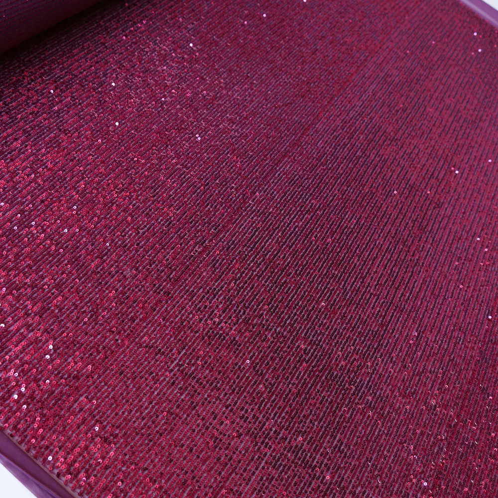 Luna Magenta Sequinned Stretch Mesh - Image 3