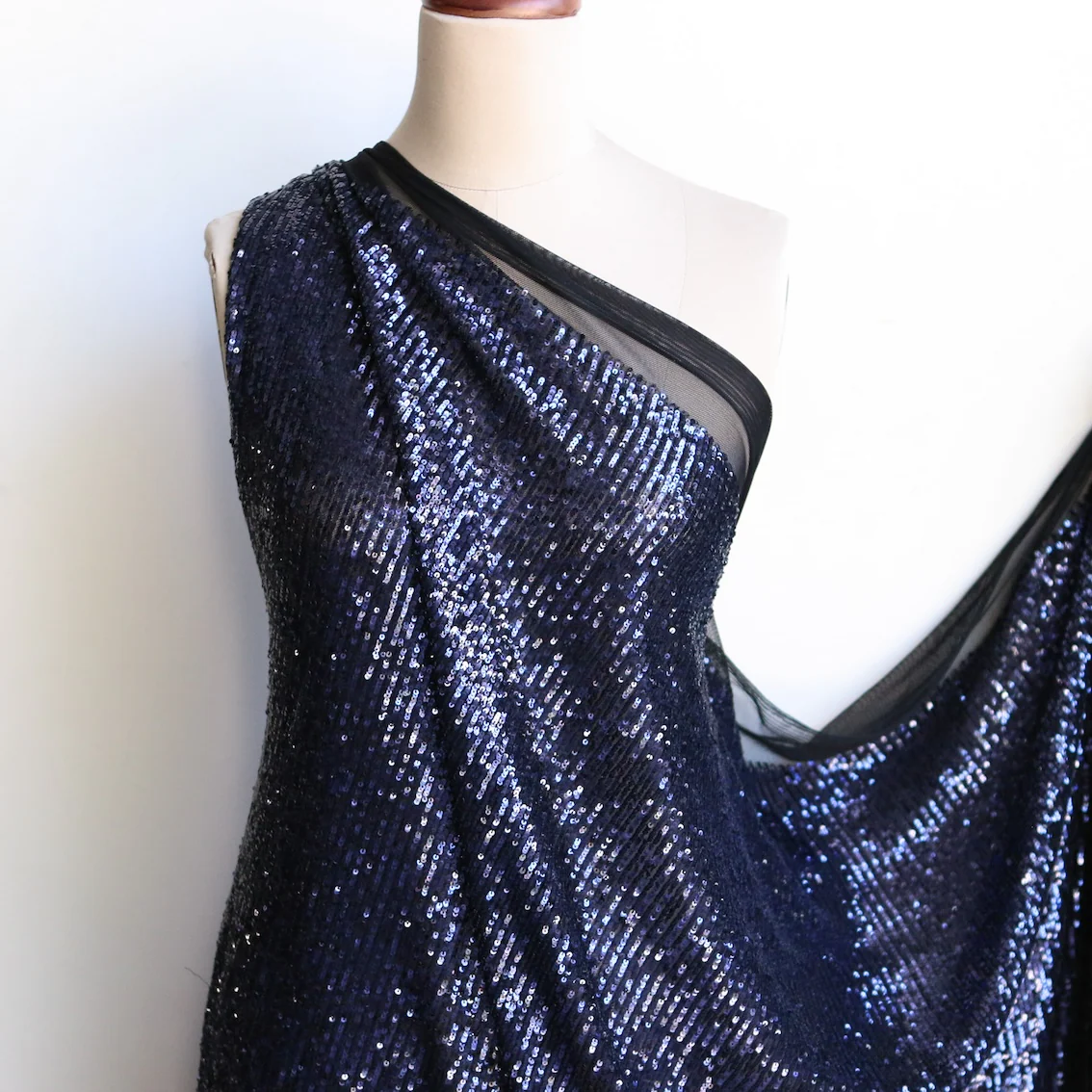 Luna Midnight Sequinned Stretch Mesh - Image 4