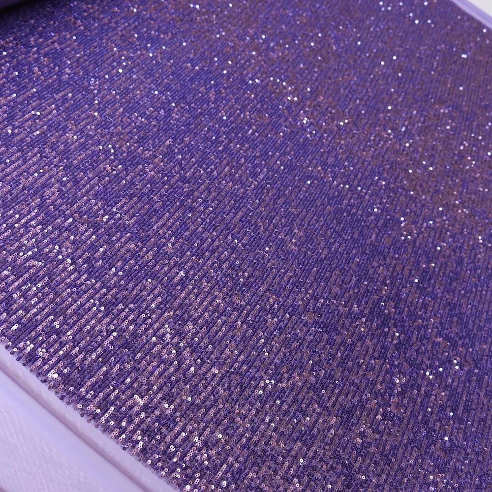 Luna Wisteria Sequinned Stretch Mesh - Image 3