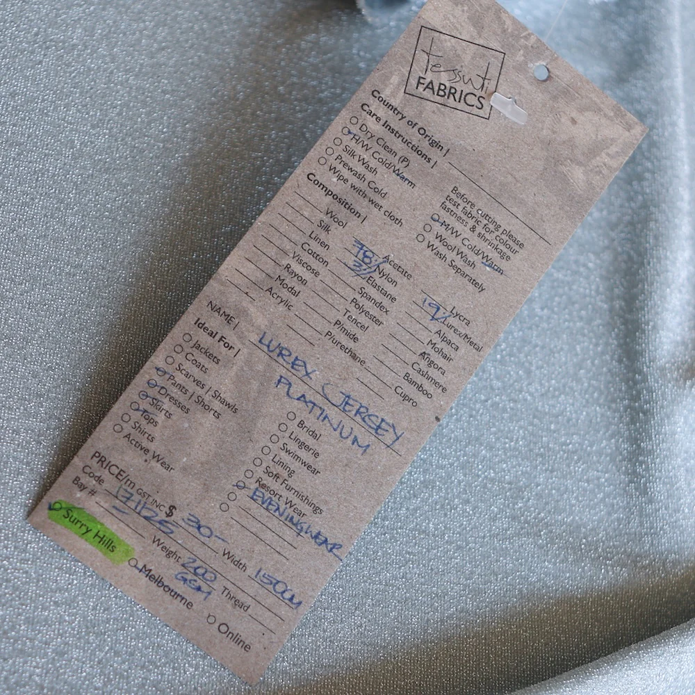 Lurex Jersey Platinum - Image 3