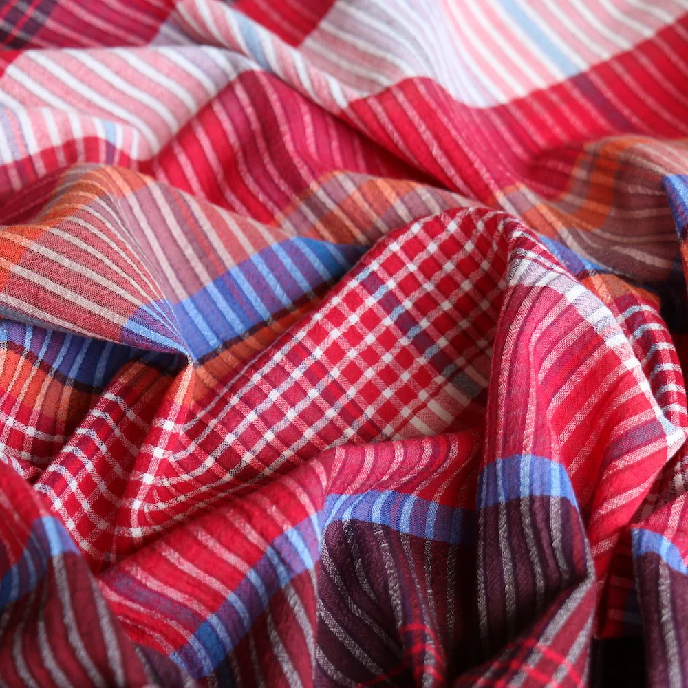 Madras Red - Yarn Dyed Check - Image 2