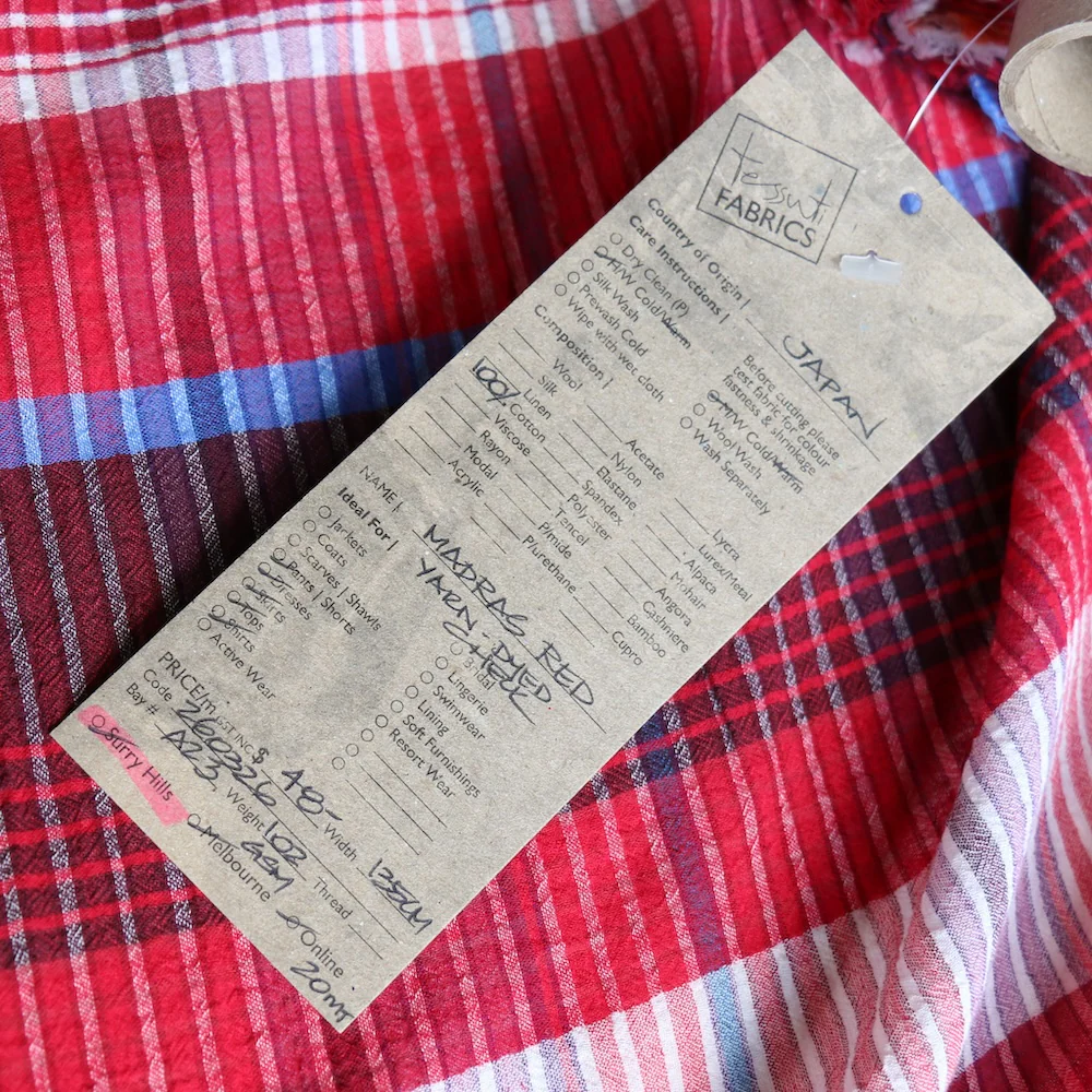 Madras Red - Yarn Dyed Check - Image 4