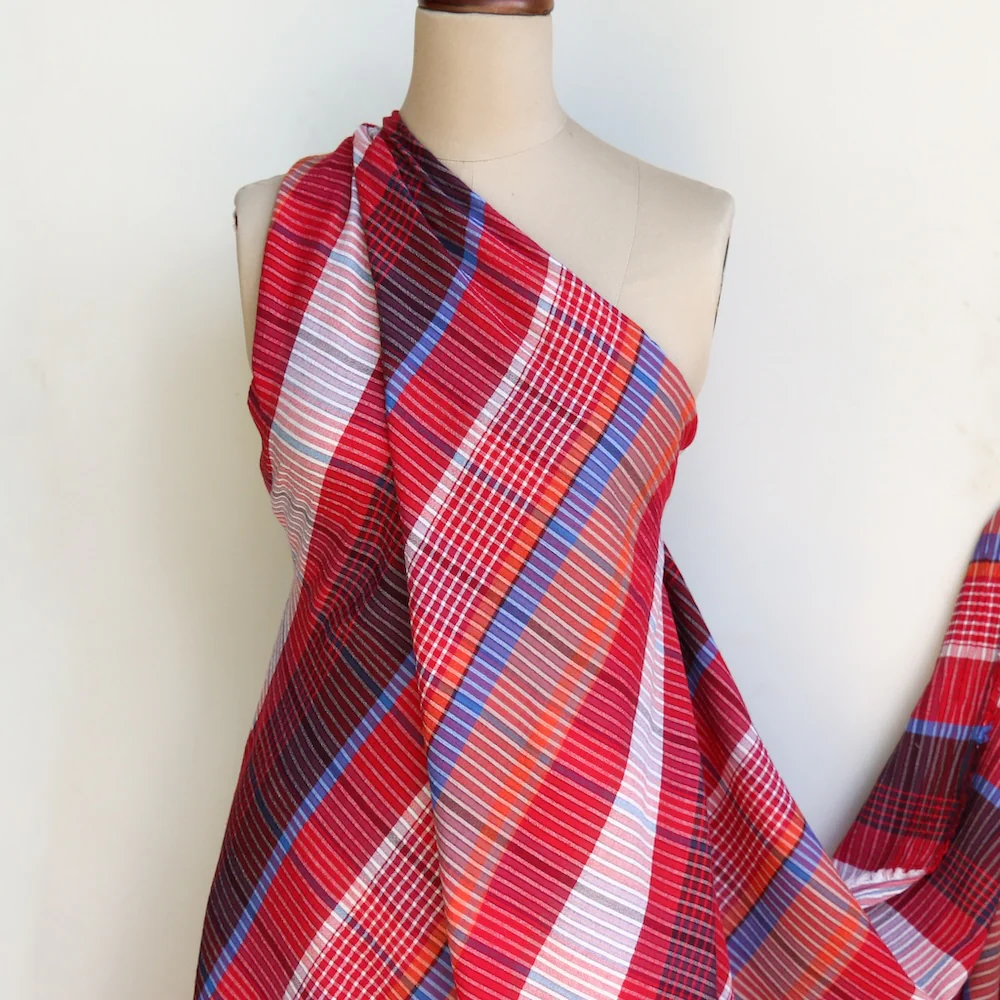Madras Red - Yarn Dyed Check - Image 5