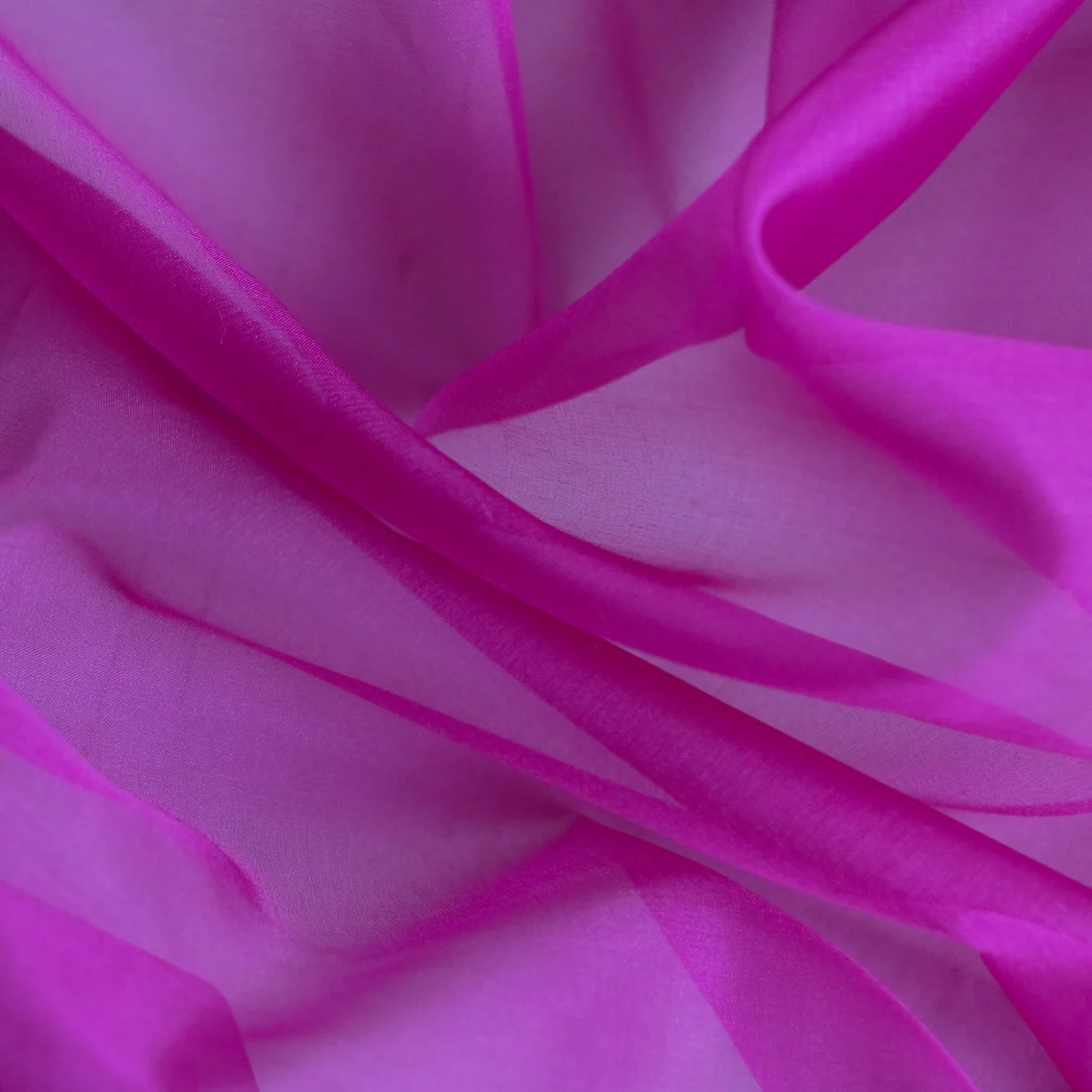 Magenta Silk Organza (112cm wide) - Image 2