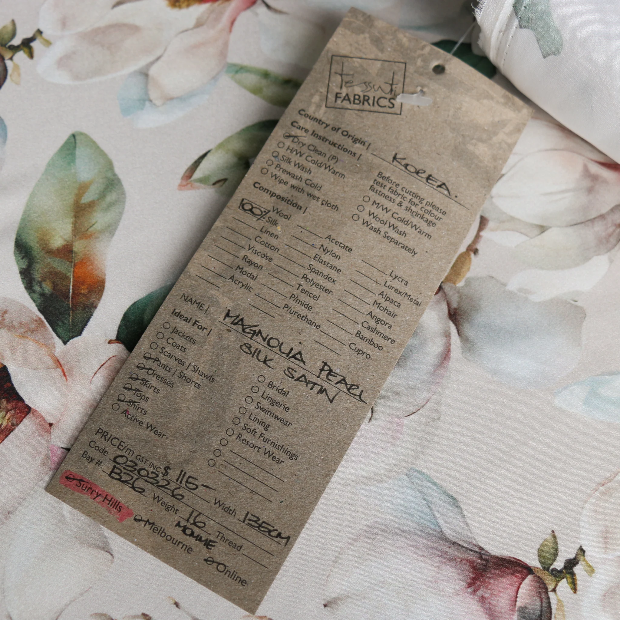 Magnolia Pearl Silk Satin - Image 5
