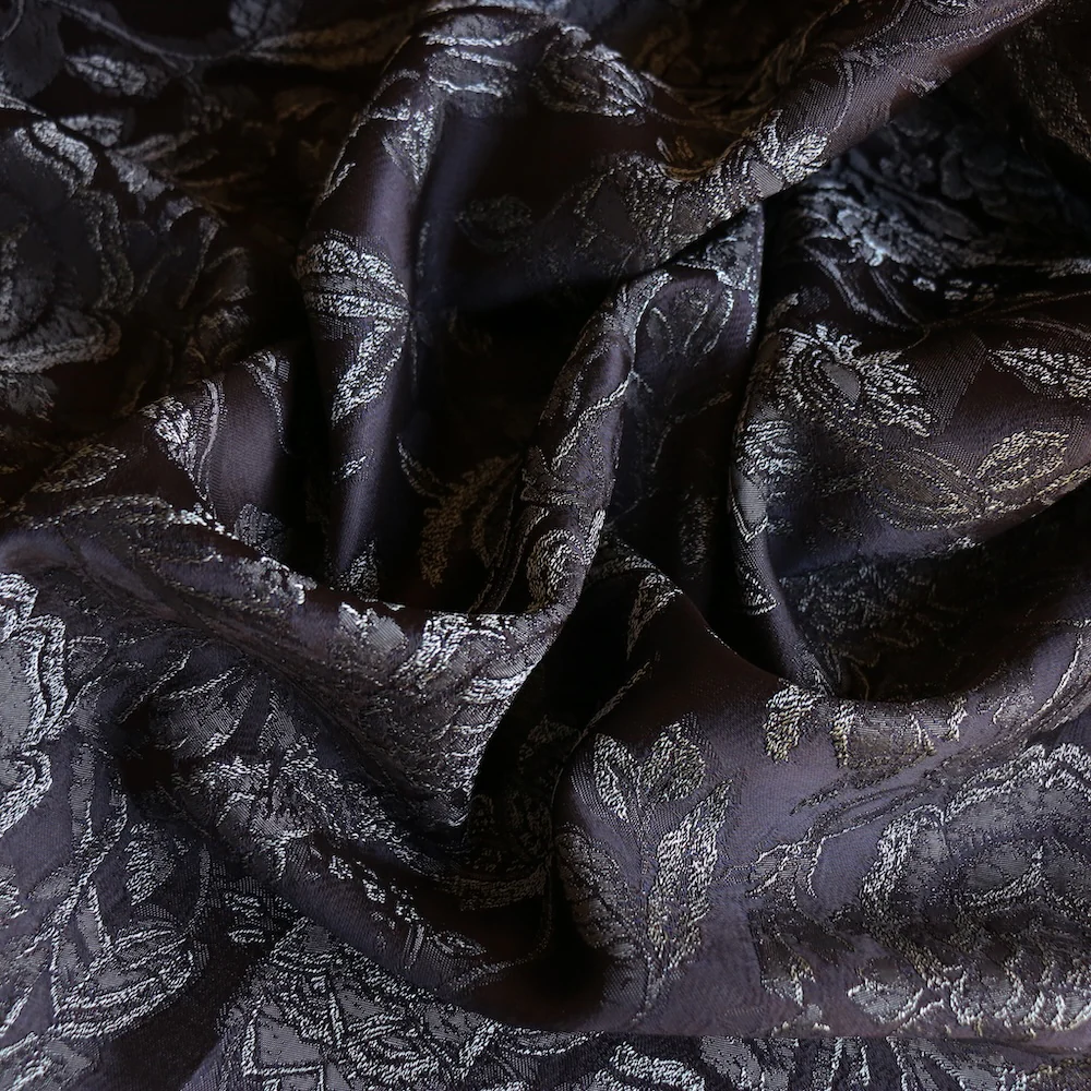 Mahogany Jacquard Satin - Image 2