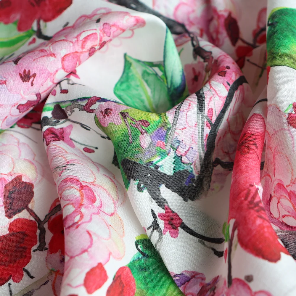 Maiko Bloom Printed Linen - Image 2