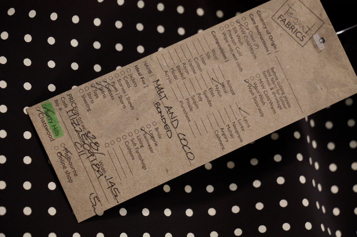 Malt and Coco - bonded swimwear fabric - Image 3