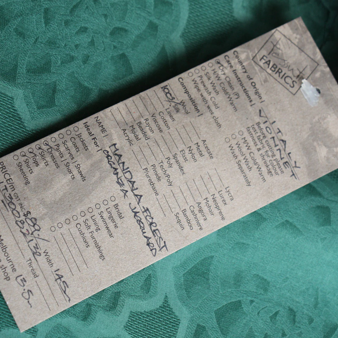 Mandala Forest Silk Organza - Image 4