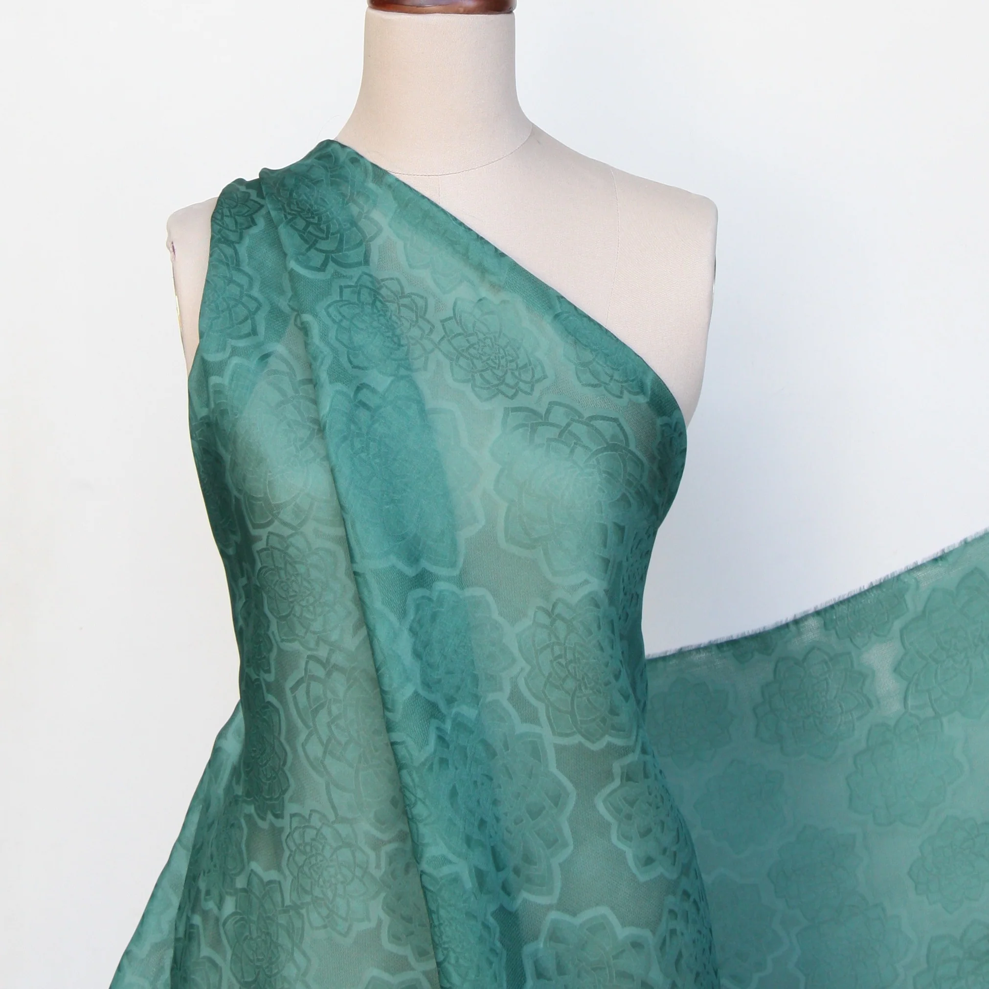 Mandala Forest Silk Organza - Image 5