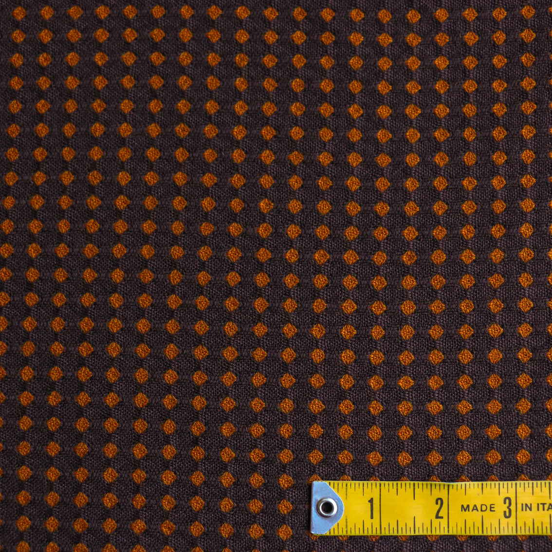 Mante Arancio Wool Jacquard Spot - Image 3