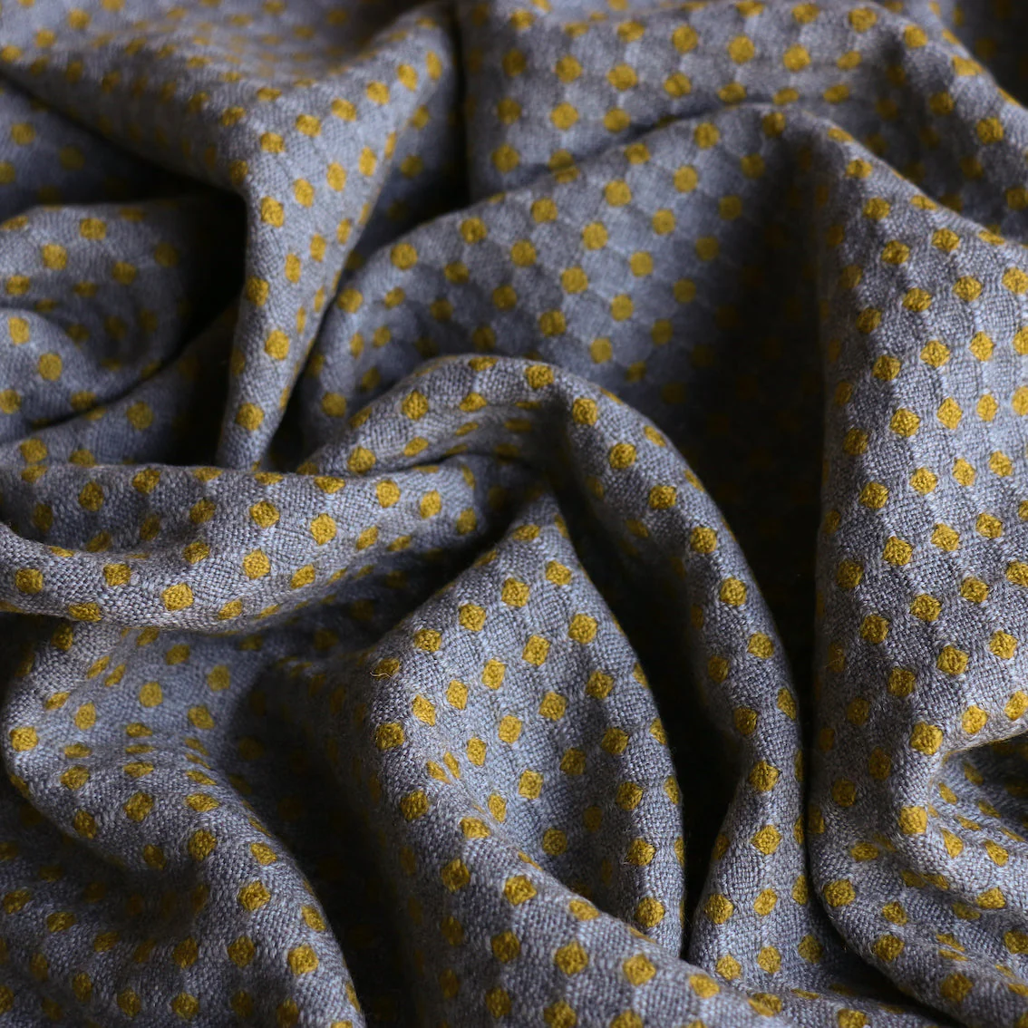 Mante Giallo Wool Jacquard Spot - Image 2