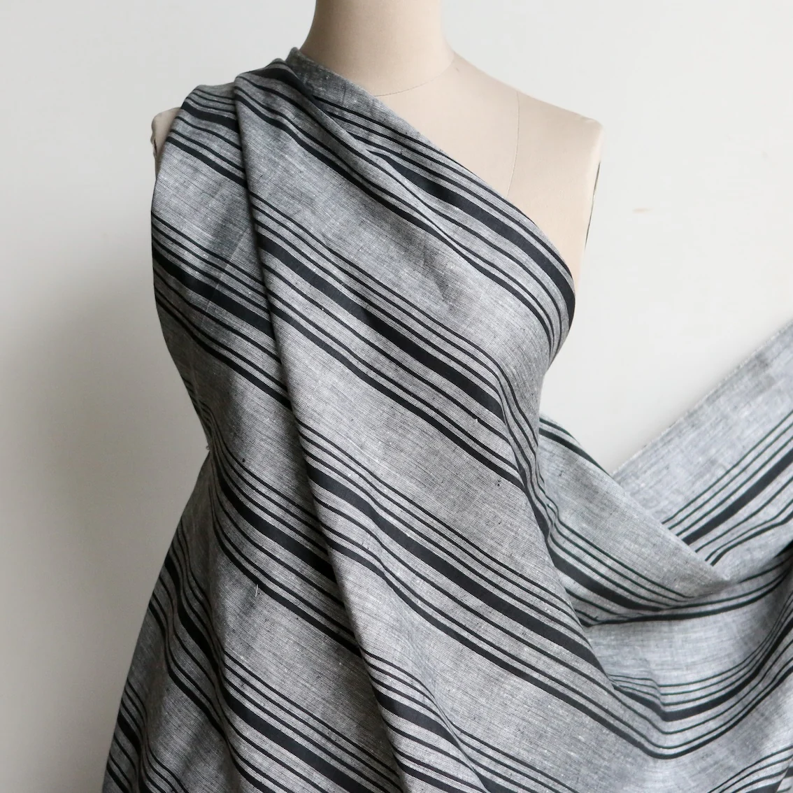 Manuela Black Stripe Linen - Image 5