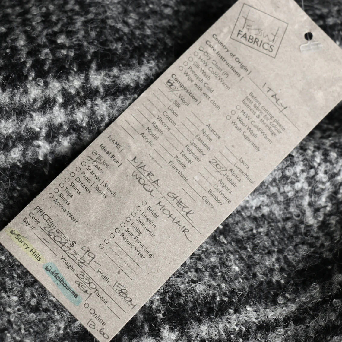 Mara Check Wool/Mohair - Image 4