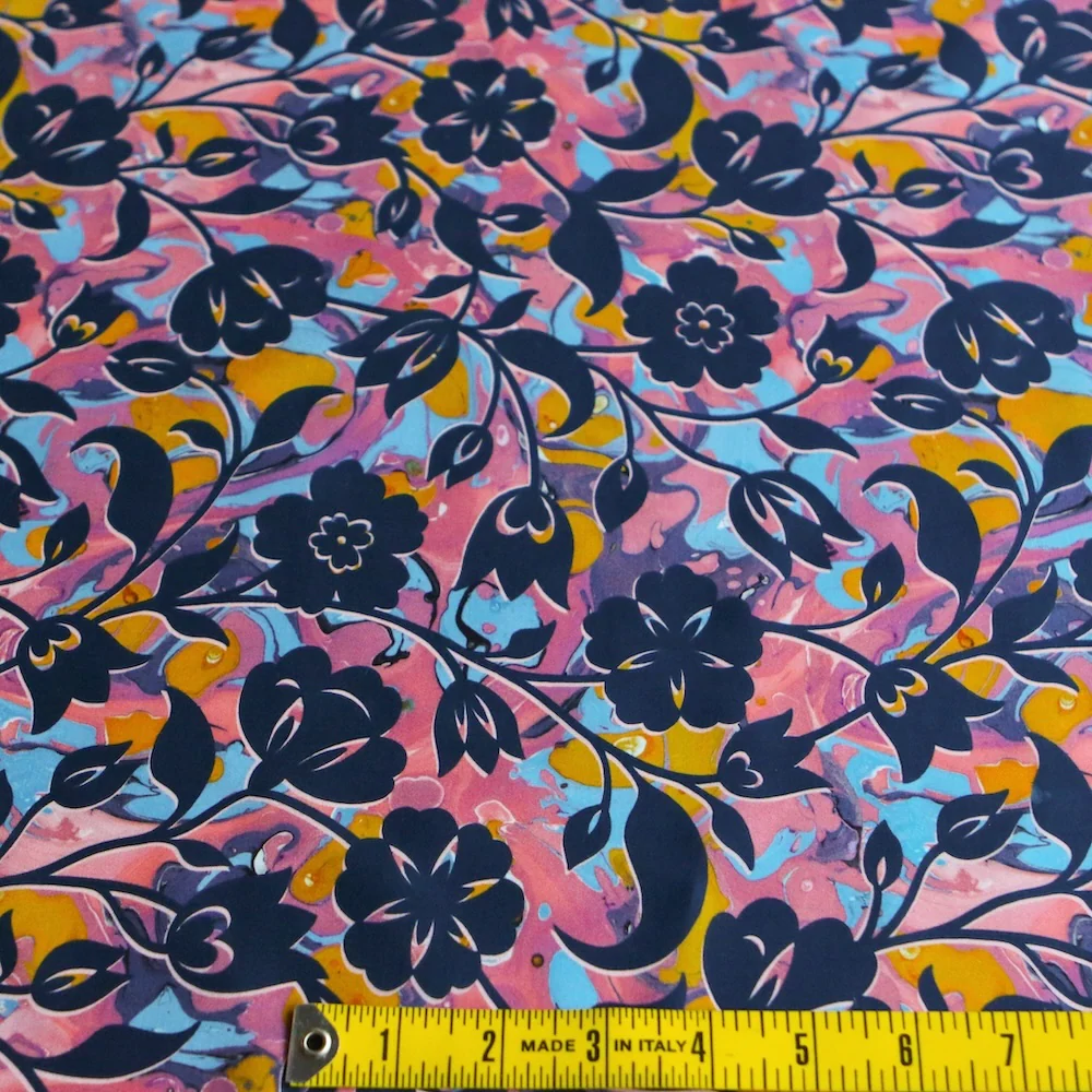 Marble Vine Pink/Navy - Liberty Tana Lawn™ - Image 3
