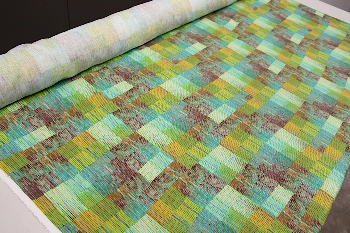 Marching Stripes Washed Printed Linen - Image 3