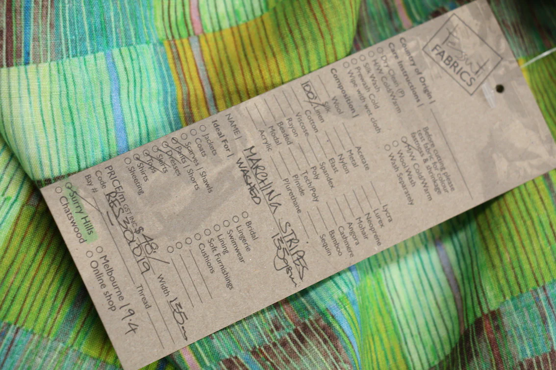 Marching Stripes Washed Printed Linen - Image 4